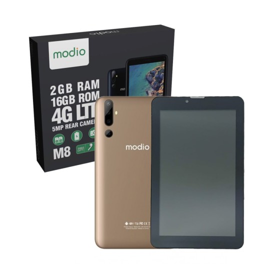 TABLET MODIO M8 4G LTE 4GB/64GB 7.0" GOLD TABLET MODIO M8 4G LTE 4GB/64GB 7.0" GOLD